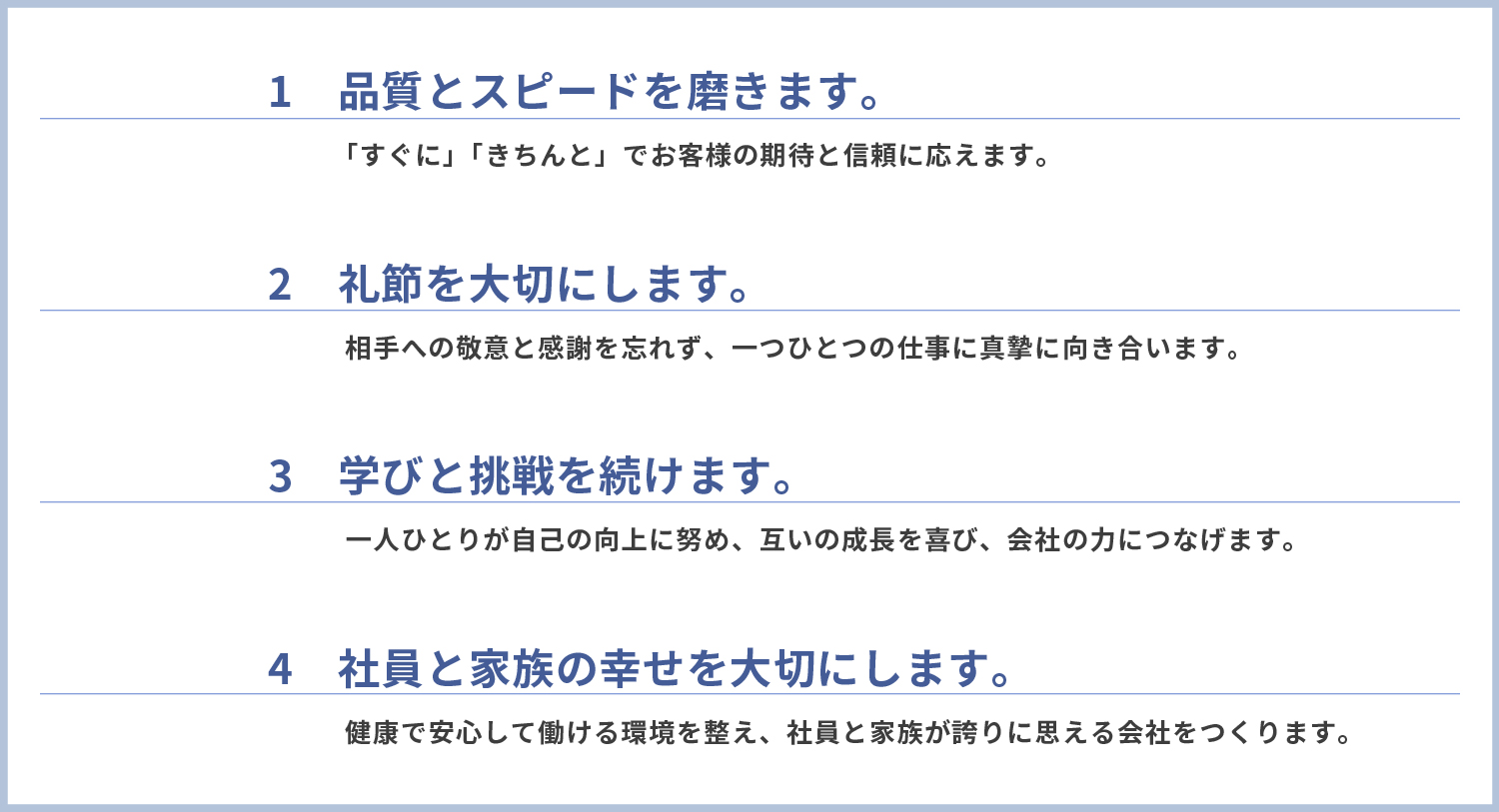 ヨコレイの経営理念